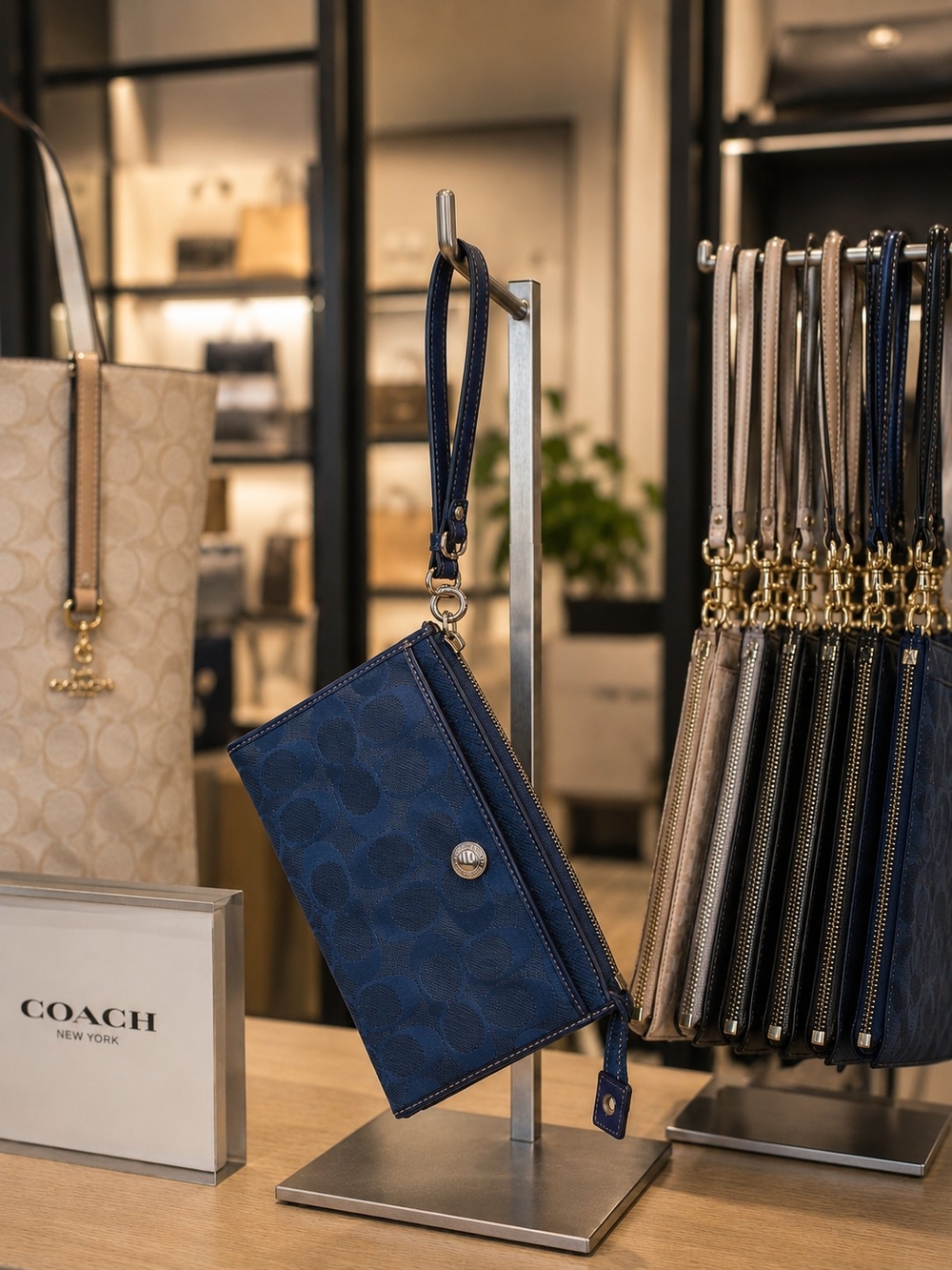 Coach Vintage Y2K Coach Signature Mini-Bag / Front-Pocket Wristlet